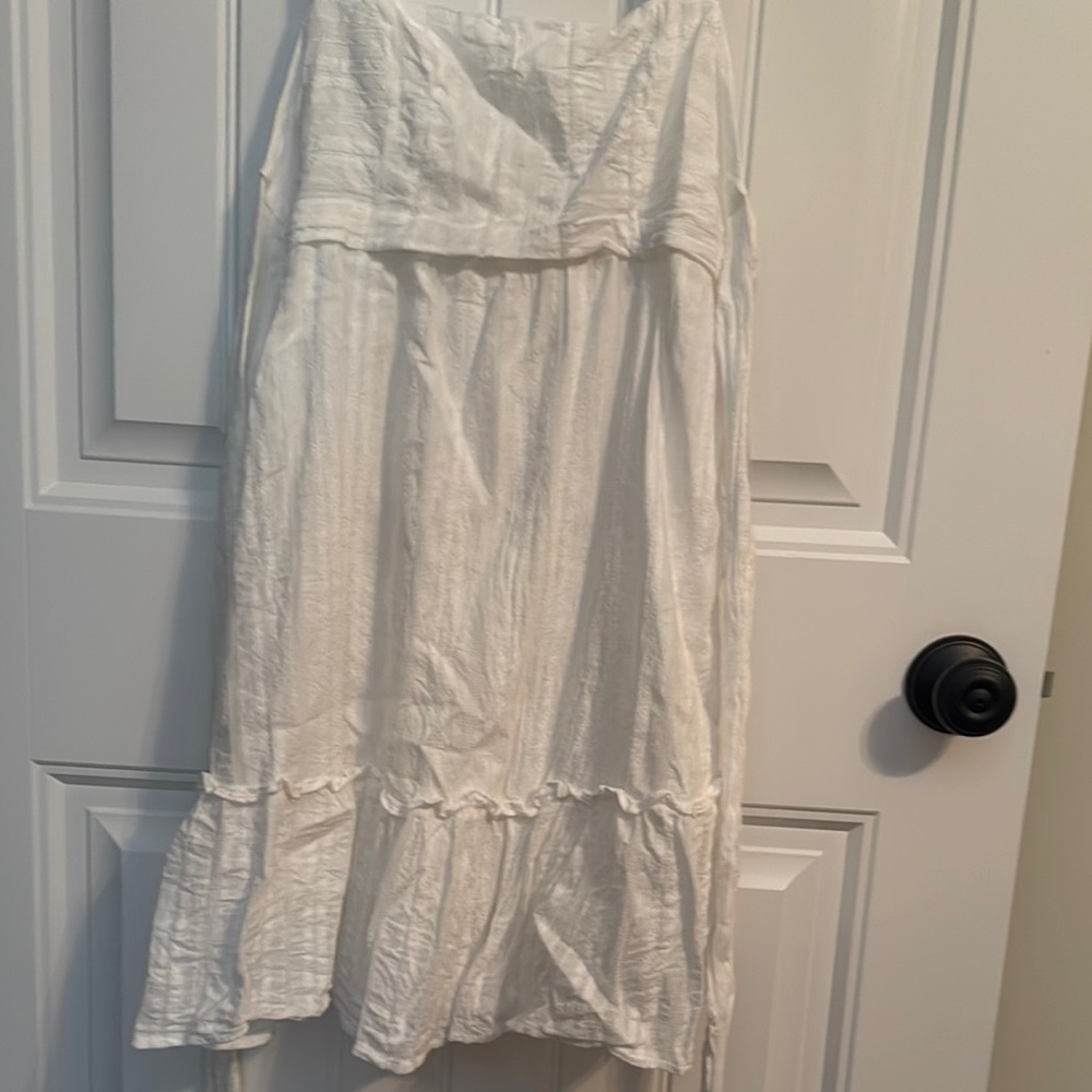 White Flowy Sundress